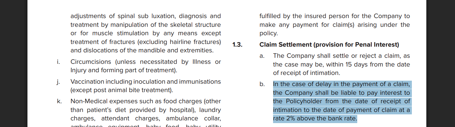 Cashless Health Insurance Claim time limit