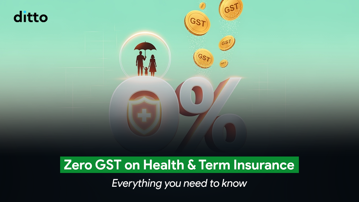 Zero GST on Health & Term Insurance