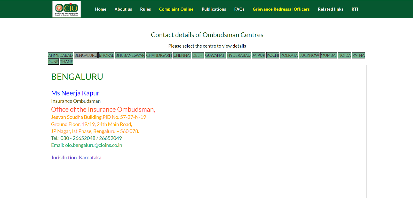 Insurance Ombudsman