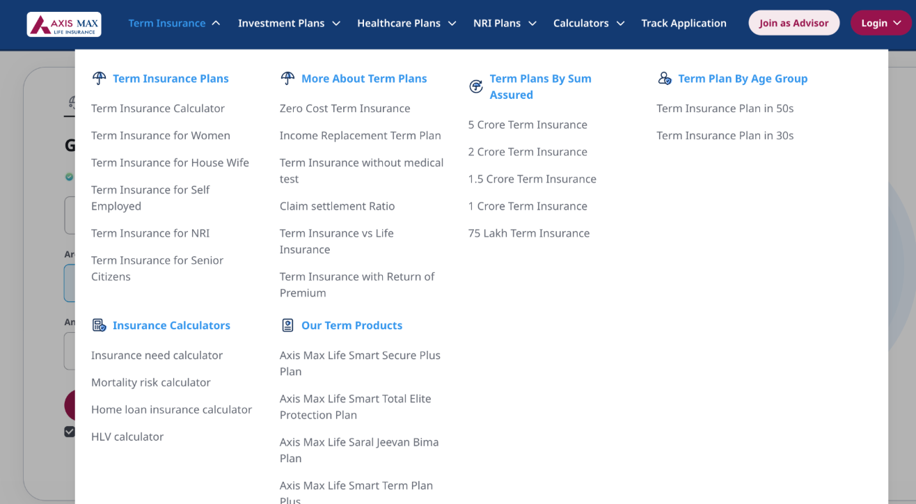Axis Term Insurance Calculator