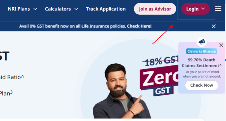 Max Term Insurance Payment