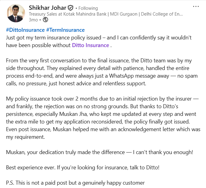 Joint Term Insurance Plan