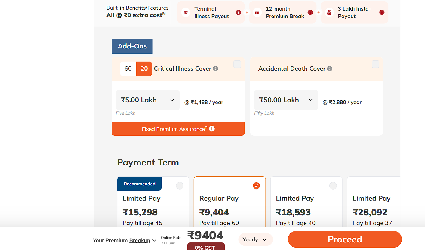 ICICI Term Insurance Calculator