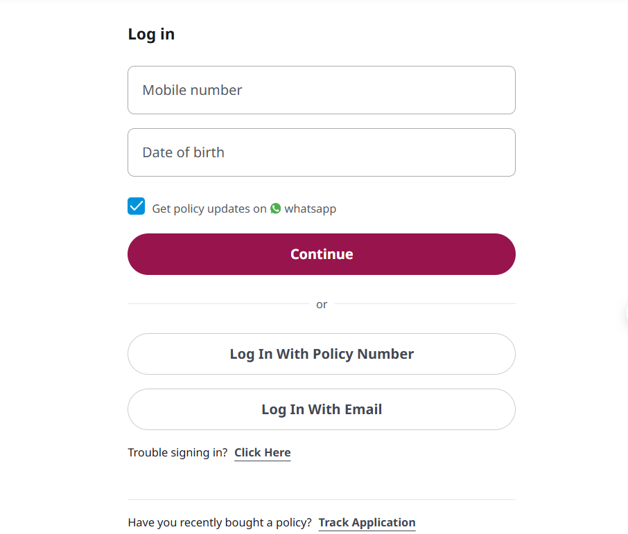 Max Term Insurance Payment