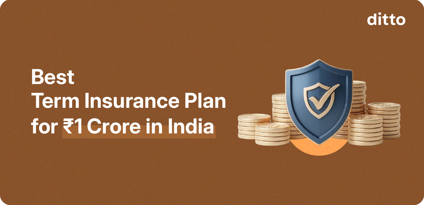 Best Term Insurance Plan for ₹1 Crore in India
