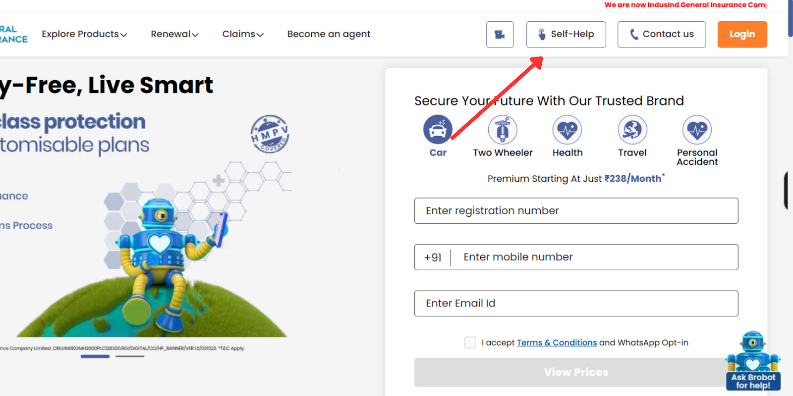 Reliance General Health Insurance Contact and Login