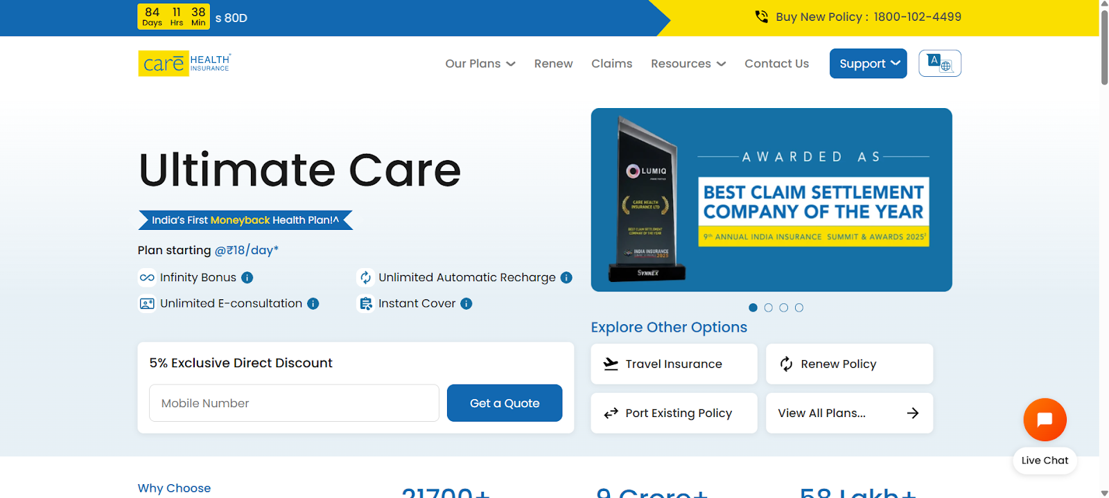 Care Health Insurance Renewal