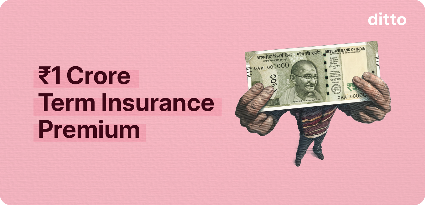 ₹1 Crore Term Insurance Premium