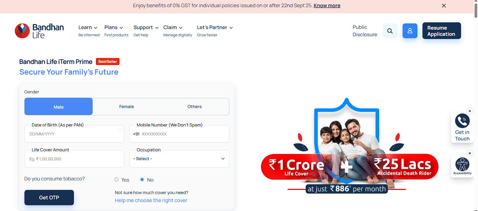 Bandhan Life Insurance Renewal