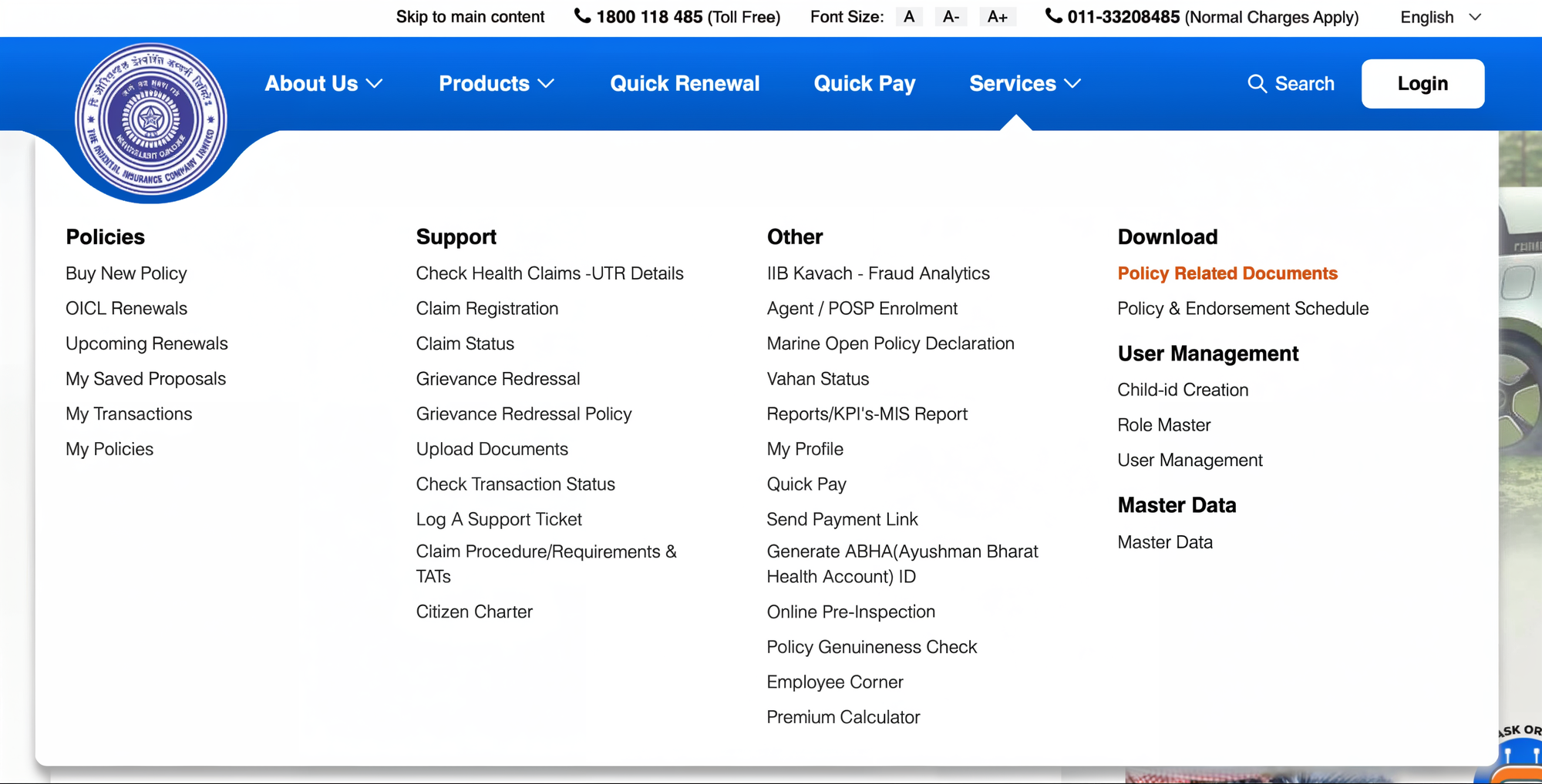 Oriental Health Insurance Premium Chart