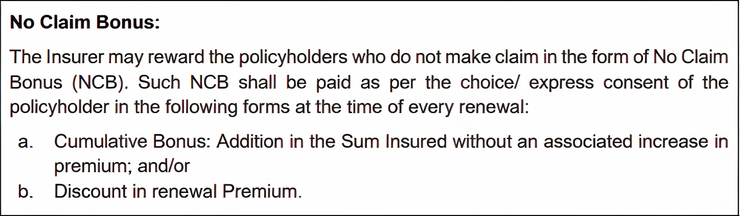Health Insurance Plans with No Claim Bonus