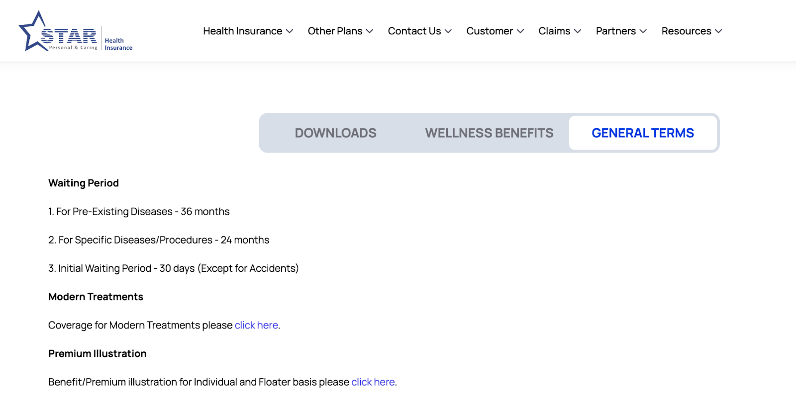 Star Health Super Star Plan Premium Chart