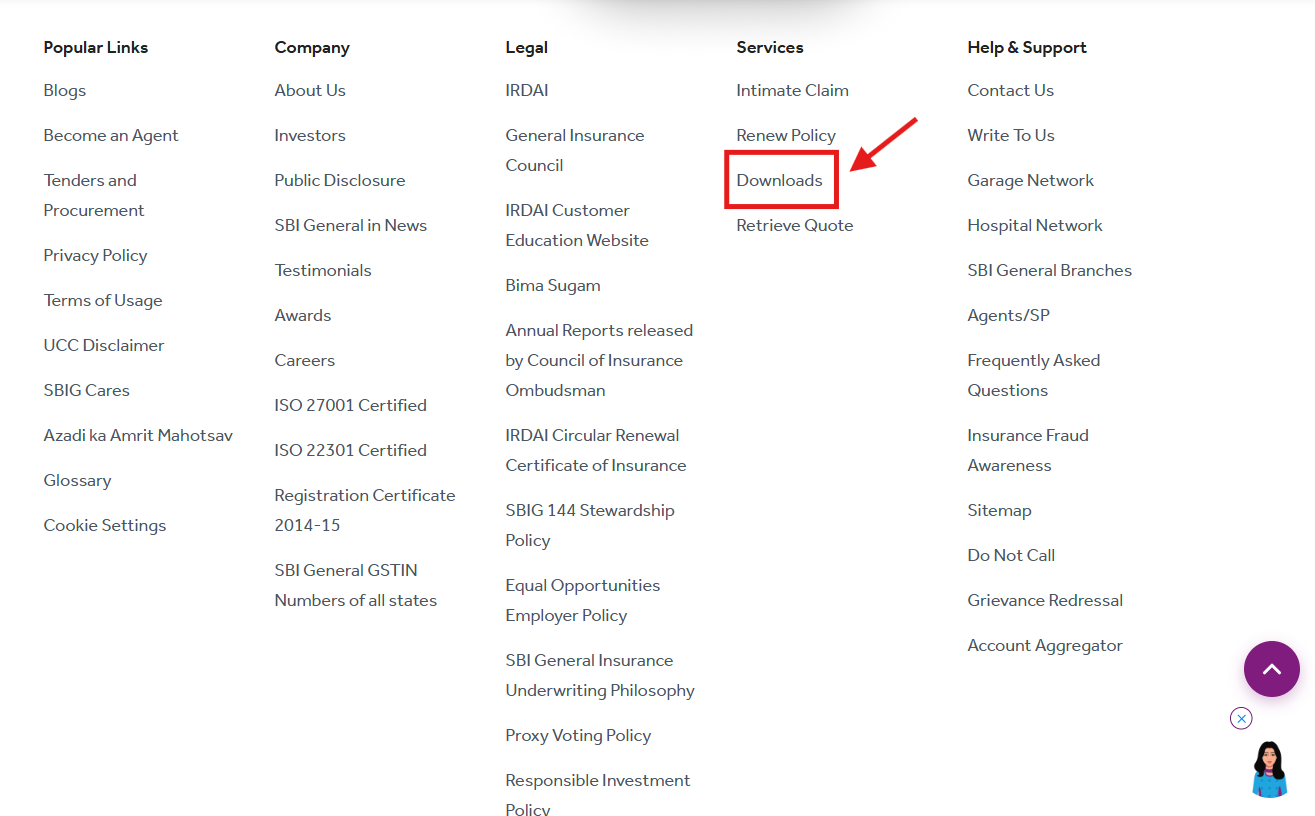 ⁠SBI Health Insurance Premium Chart PDF