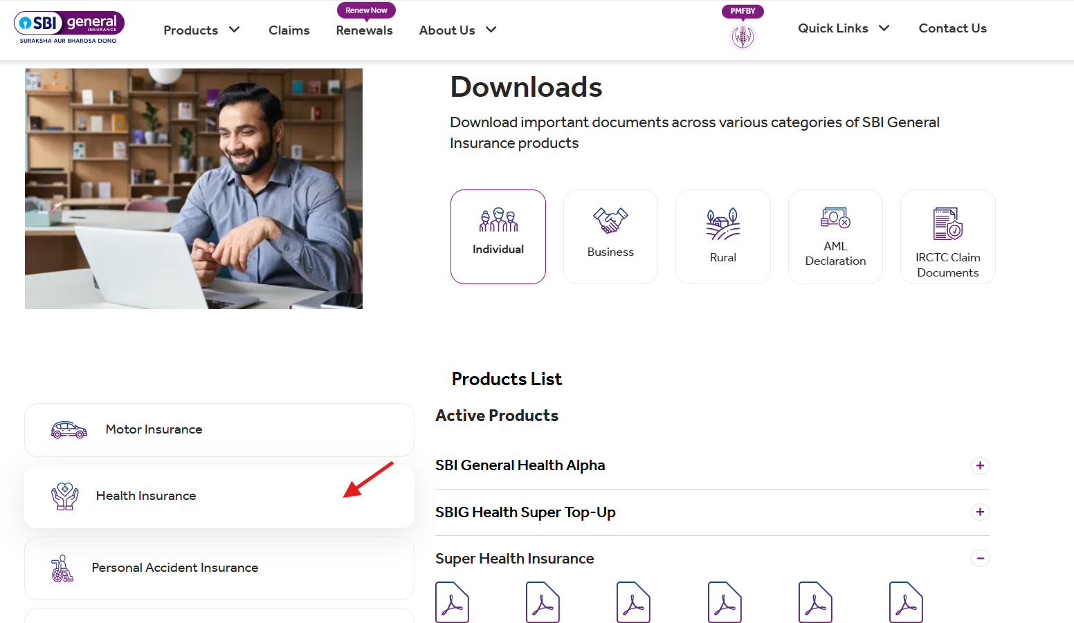 ⁠SBI Health Insurance Premium Chart PDF