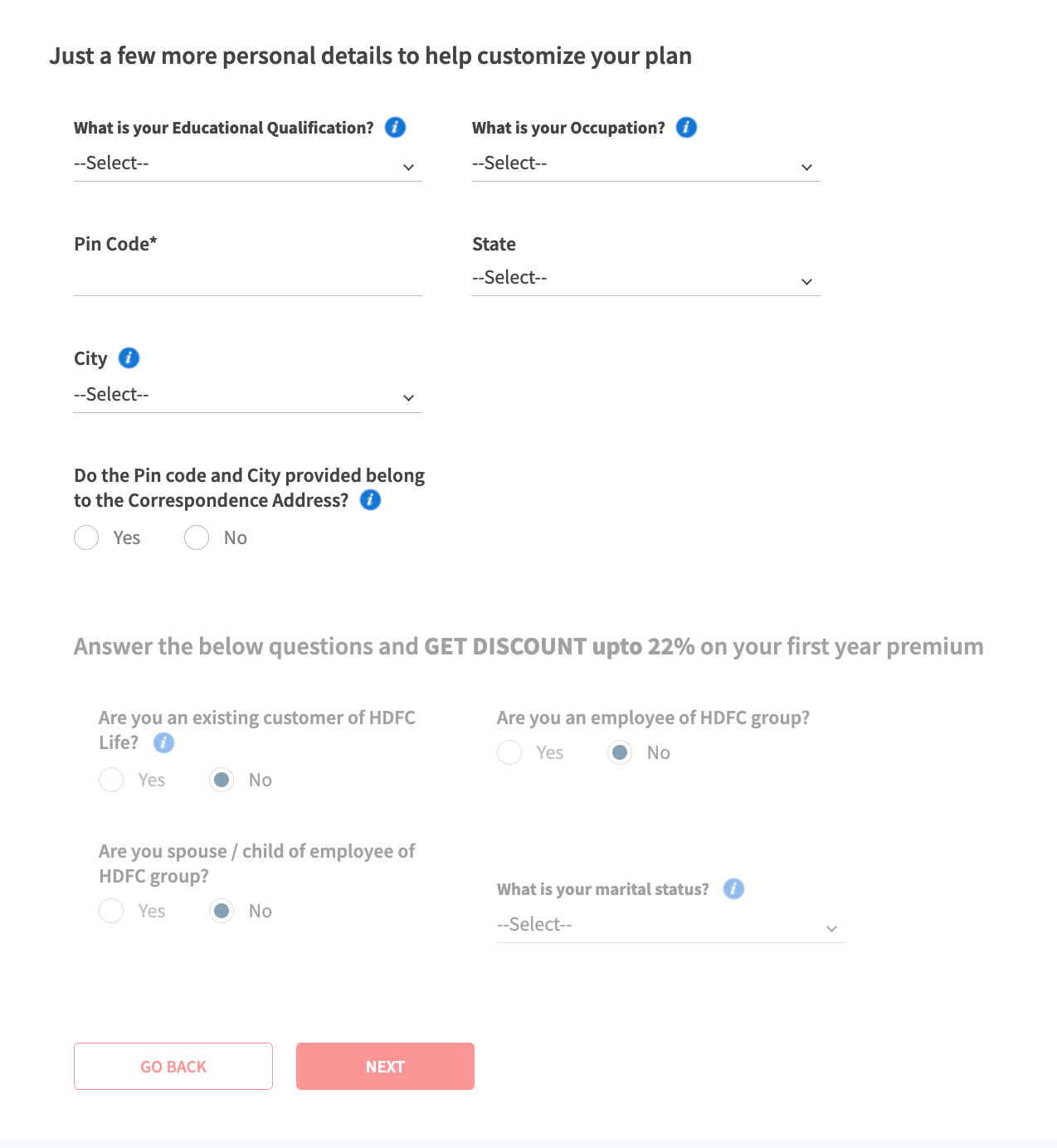 HDFC Term Insurance Premium Calculator