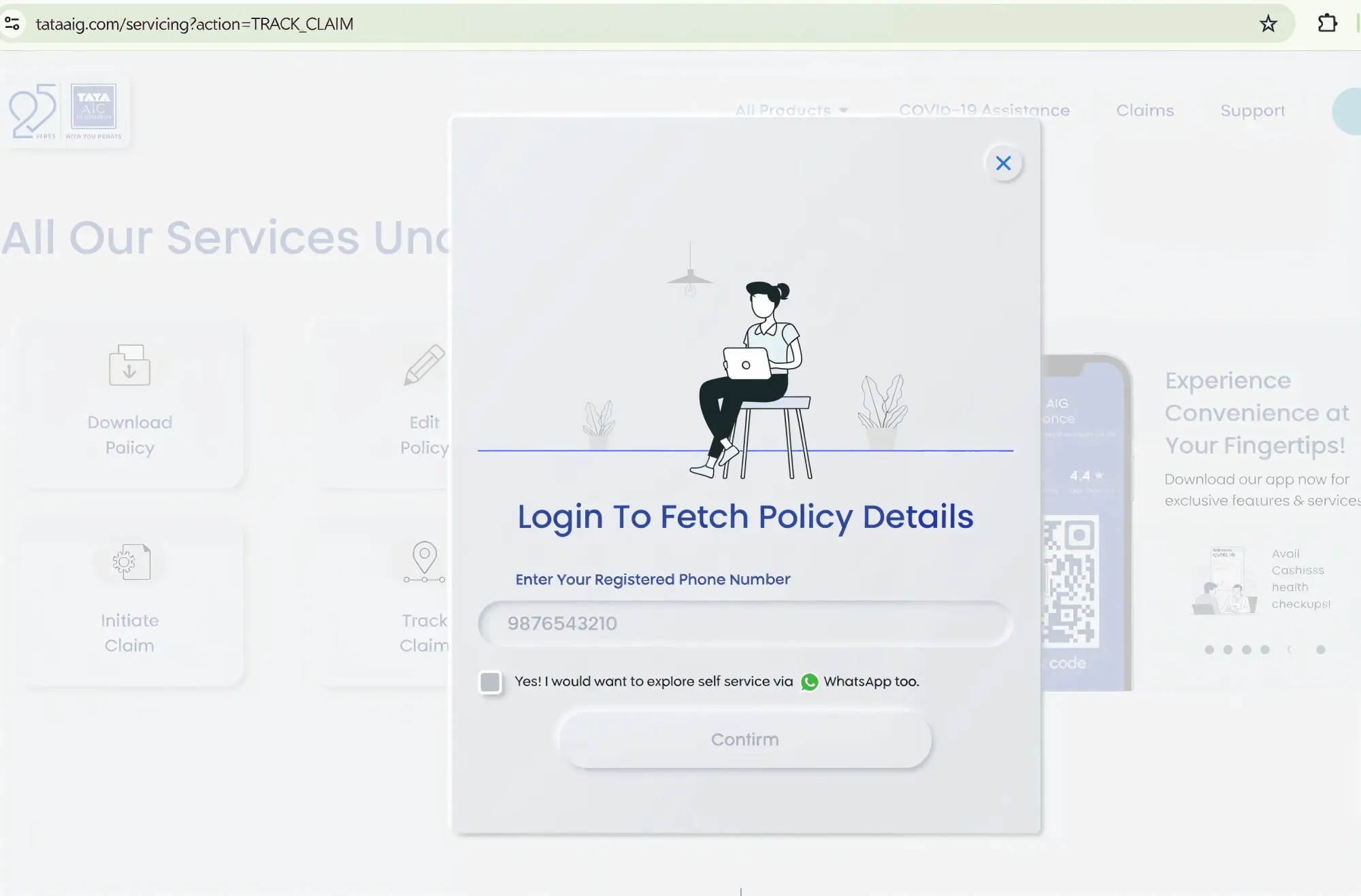 Enter Your Registered Phone Number to Login