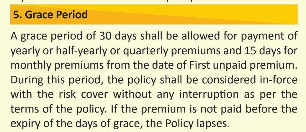 LIC New Endowment Plan Grace Period