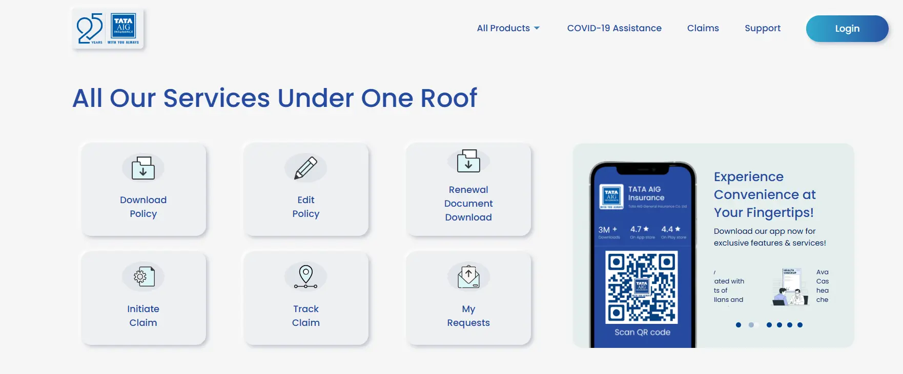 Tata AIG Self-Service Portal