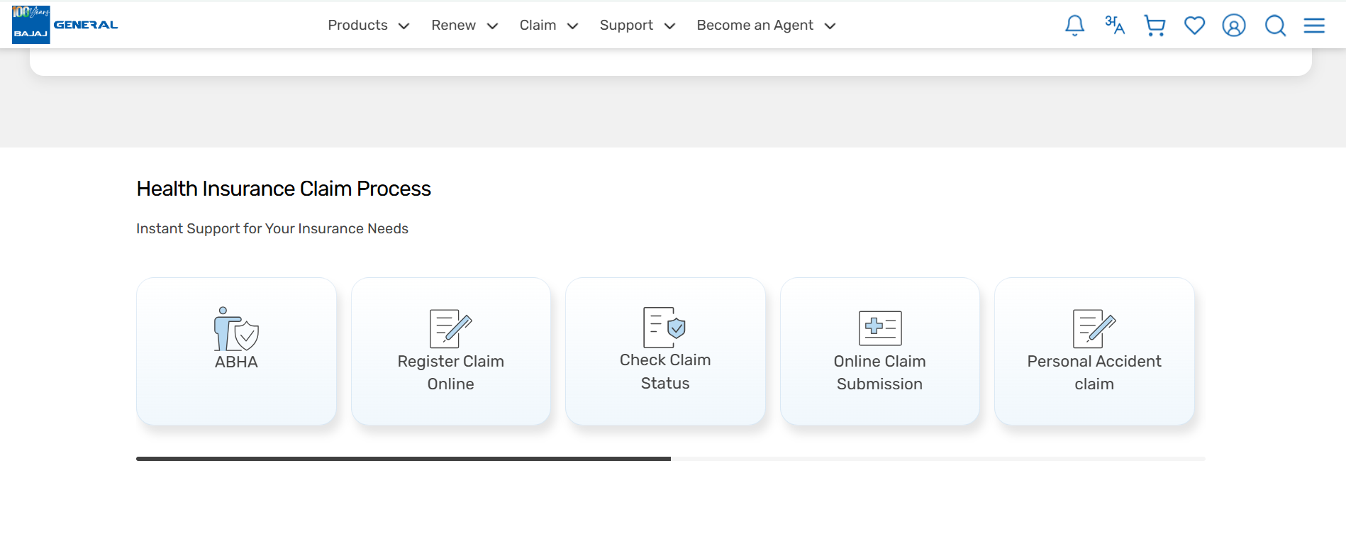 Bajaj General Claims Portal