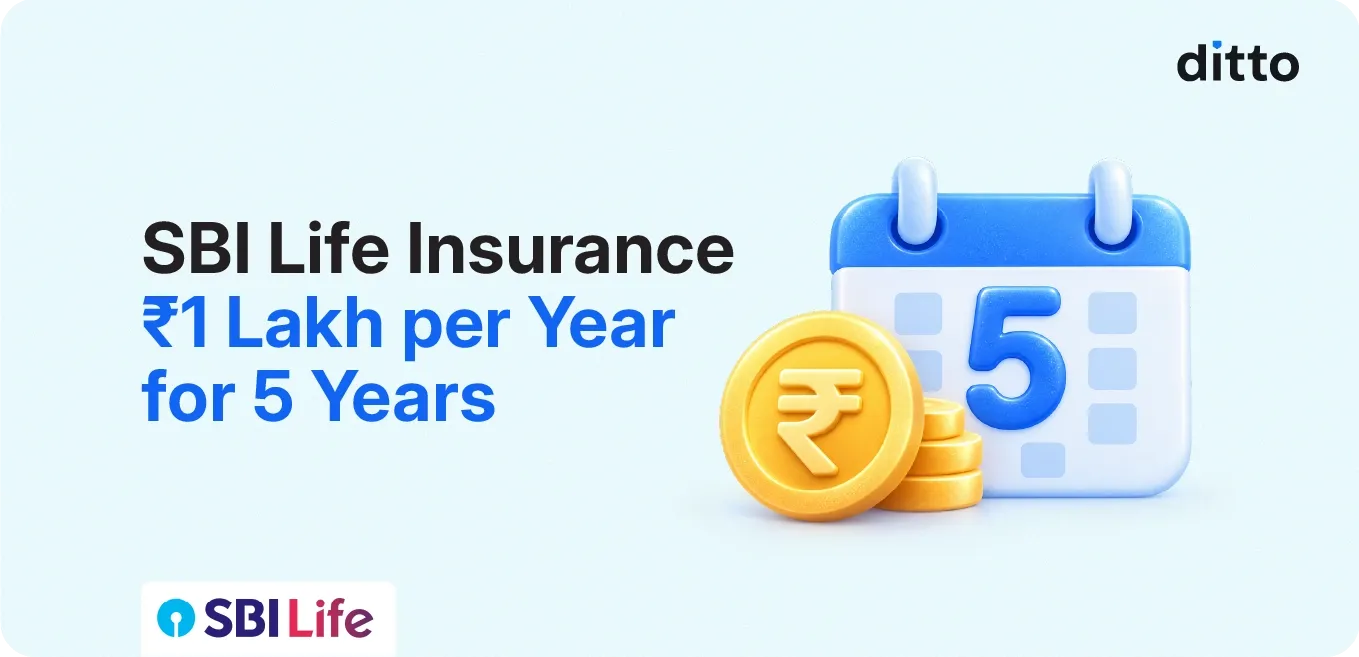 SBI Life Insurance ₹1 Lakh per Year for 5 Years